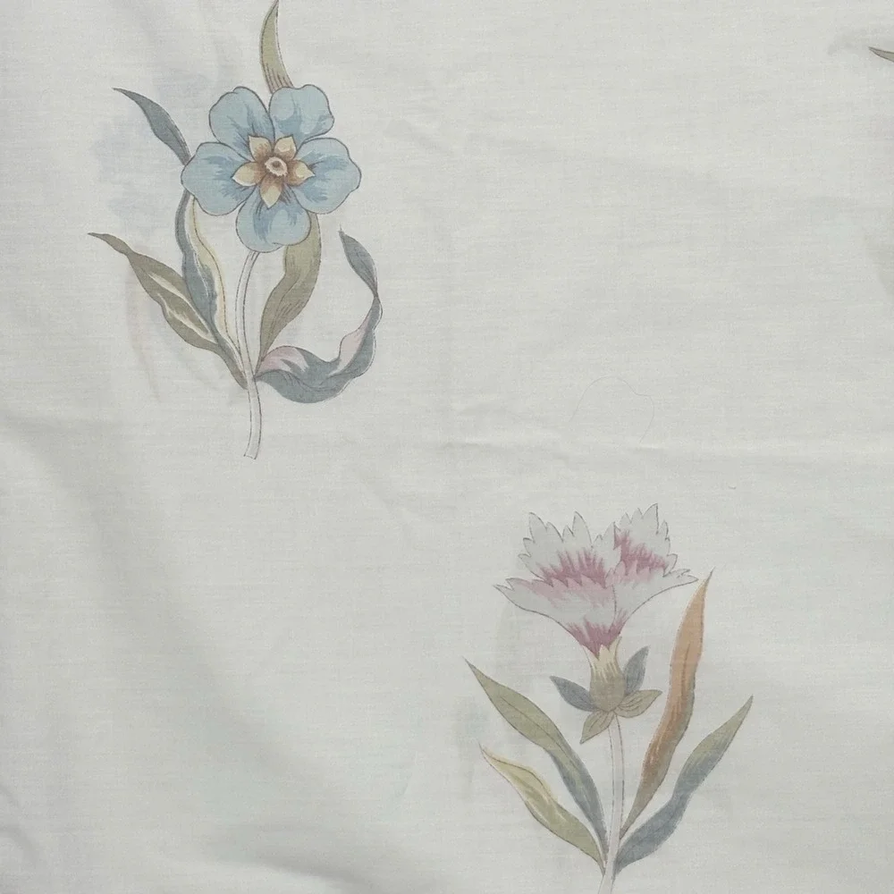 Vintage Martex Floral Full Sheet Set No Iron Percale USA 4 Pc Cottagecore